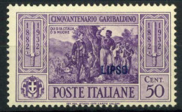 Lipsi 1932 Sass. 21 Neuf ** 100% Garibaldi - Egeo (Lipso)