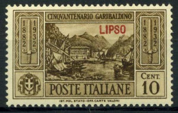 Lipsi 1932 Sass. 17 Neuf ** 100% Garibaldi - Egée (Lipso)