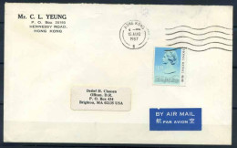 Hong Kong 1987 Mi. 516 Enveloppe 100% Reine Elizabeth II - Brieven En Documenten