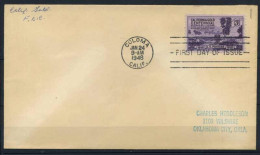 Etats-Unis 1948 Mi. 566 Premier Jour 100% California Gold - 1941-1950