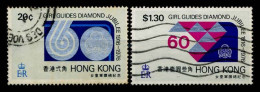 Hong Kong 1976 Mi. 324-325 Oblitéré 80% Guides De Diamant - Usados