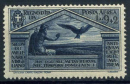 Italie Royaume 1930 Sass. A24 Neuf ** 100% Virgilio - Airmail