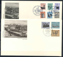 Canada 1982 Mi. 853F-857F+964 Premier Jour 100% Enveloppe Anciens Objets Du Patrimoine - 1981-1990