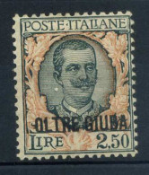 Italie 1926 Sass. 44 Neuf * MH 100% Surimprime 2.50 - Oltre Giuba