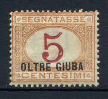 Italie 1925 Sass. 1 Neuf * MH 100% Timbre-taxe 5 C. - Oltre Giuba