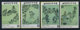 Corée Du Sud 1971 Neuf ** 100% Peintures Photos Yi-Dynastie - Corée Du Sud