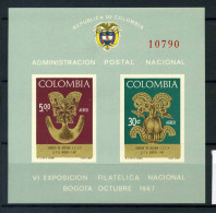 Colombie 1967 Mi. Bl. 28 Bloc Feuillet 100% ** SEAC. - Colombie