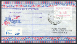 Nouvelle-Zélande 1986 Mi. 2 Enveloppe 100% ATM DUNEDIN - Colecciones & Series