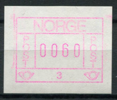 Norvège 1978 Mi. 1 Neuf ** 100% ATM - Vignette [ATM]