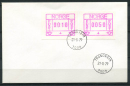 Norvège 1979 Enveloppe 100% ATM. 010/0050, TRONDHEIM 7000 - Vignette [ATM]