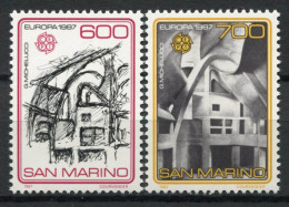 Saint-Marin 1987 Sass. 1195-1196 Neuf ** 100% Architecture. - Ungebraucht