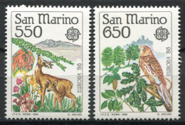 Saint-Marin 1986 Sass. 1182-1183 Neuf ** 100% Nature - Unused Stamps