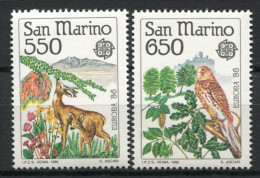 Saint-Marin 1986 Sass. 1182-1183 Neuf ** 100% Europe, Nature - Unused Stamps