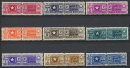 La Somalie 1950 Sass. 1-9 Neuf ** 100% Colis Postaux Étoile Et Croissant - Somalie (AFIS)