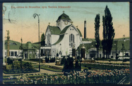 Bruxelles 1910 Carte Postale 40% Oblitéré Avec Timbre Poste, Exposition - Fiestas, Celebraciones