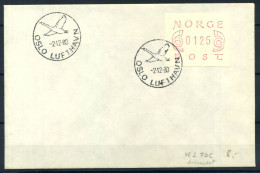 Norvège 1980 Mi. 2 Premier Jour 100% ATM 0125 - Timbres De Distributeurs [ATM]