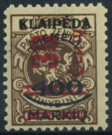 Memel 1923 Mi. 232 Neuf ** 100% Surimprimé 30C Pendant 400 M - Unused Stamps