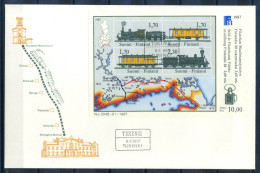 Finlande 1987 Premier Jour 100% Transport, Turengi - FDC