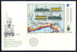 Finlande 1987 Premier Jour 100% Helsinki, Transport Postal. - FDC