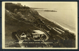 Bournemouth 1929 Carte Postale 100% Utilisé Avec Le Timbre, D'animation, Cliff Et étapes - Bournemouth (until 1972)