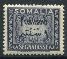 Territoire De La Somalie 1950 Sass. 1 Neuf ** 100% Timbre-taxe 1 Cent - Somalia (AFIS)