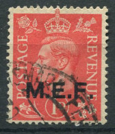 M.E.F. Occupation Britannique 1942 Sass. 1 Oblitéré 100% 1 Livre - Ocu. Británica MEF