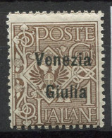 -Vénétie-Julienne 1918 Sass. 19 Neuf ** 80% Surimprimé 1 C, - Venezia Giulia