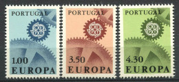 Europa CEPT 1967 Mi. 1026-1028 Neuf ** 100% Portugal - 1967