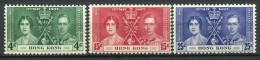 Hong Kong 1937 Mi. 136-137 Neuf * MH 100% Coronation - Unused Stamps