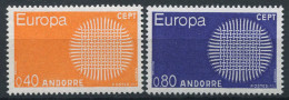 Andorre 1970 Mi. 222-223 Neuf ** 100% EUROPA CEPT - 1970