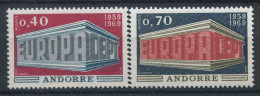 Andorre 1969 Mi. 214-215 Neuf ** 100% EUROPA CEPT - 1969