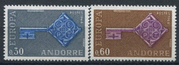 Andorre 1968 Mi. 208-209 Neuf ** 100% EUROPA CEPT - 1968