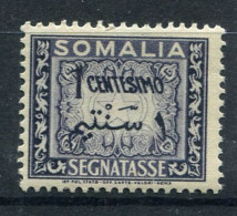 Somalie A.F.I.S. 1950 Sass. 1 Neuf ** 100% Timbre-taxe 1 Cent - Somalia (AFIS)