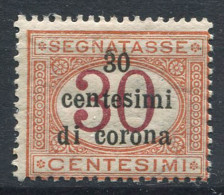 Trento Et Trieste 1919 Sass. 4 Neuf ** 40% Timbre-taxe 30 C Plus De 30 Cents - Trento & Trieste