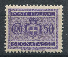 Italie Lieutenance 1945 Sass. 90 Neuf ** 80% Timbre-taxe 50 Cent. - Neufs