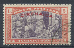 Cyrénaïque 1925 Sass. 22 Oblitéré 100% Année Sainte - Cirenaica