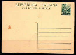 République D'Italie 1948 Entiers Postaux 80% Fil, C'est Moi. C 139 Neuve - Entero Postal