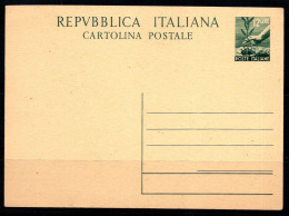 République D'Italie 1948 Entiers Postaux 100% Fil, C'est Moi. C 139, Neuve - Stamped Stationery