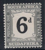 Union De L'Afrique Du Sud 1927 Mi. 6 Neuf * MH 100% Timbre-taxe 6 P - Postage Due