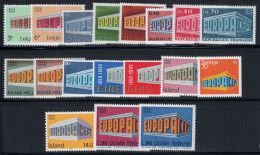 Europe CEPT 1969 Neuf ** 100% Danemark, Belgique, Islande - 1969
