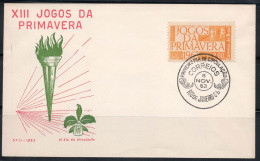 Brésil 1963 Enveloppe 100% Neuve XIII JOGOS DE SPRING - Cartas & Documentos