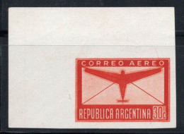 Argentine 1940 Mi. 456 Neuf ** 100% Couleur Épreuve Poste Aérienne 30 C - Luftpost