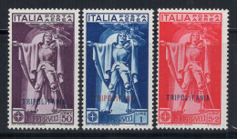 Tripolitania 1930 Sass. A1-A3 Neuf ** 80% F. Ferrucci - Tripolitania