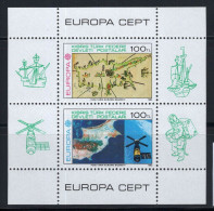 Chypre Turque 1983 Mi. Bl. 4 Bloc Feuillet 100% Neuf ** Europe CEPT, Travaux - 1983