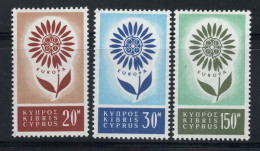 Chypre 1964 Mi. 240-242 Neuf ** 100% Europe CEPT, Pétales - 1964