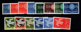 Europe CPET 1959-60 Neuf ** 100% Turquie, Belgique - 1959