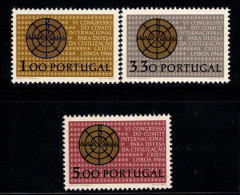 Portugal 1966 Mi. 1000-1002 Neuf ** 100% Culture Chrétienne, Congrès - Neufs