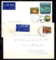 Australie 1983-85 Enveloppe 100% Danemark, MORANG SUD - Cartas & Documentos