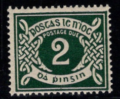 Irlande 1925 Mi. 3 Y Neuf * MH 100% Timbre-taxe 2 Pg (En) - Portomarken