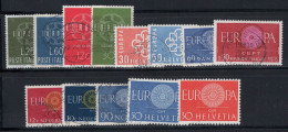 Europe CEPT 1958-59 Oblitéré 100% Suisse, Danemark, Italie - 1958